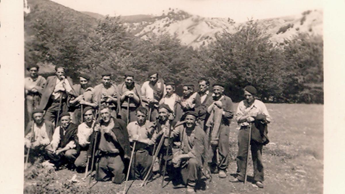 Pastores de Gorbeia en Igiriñao (1946).