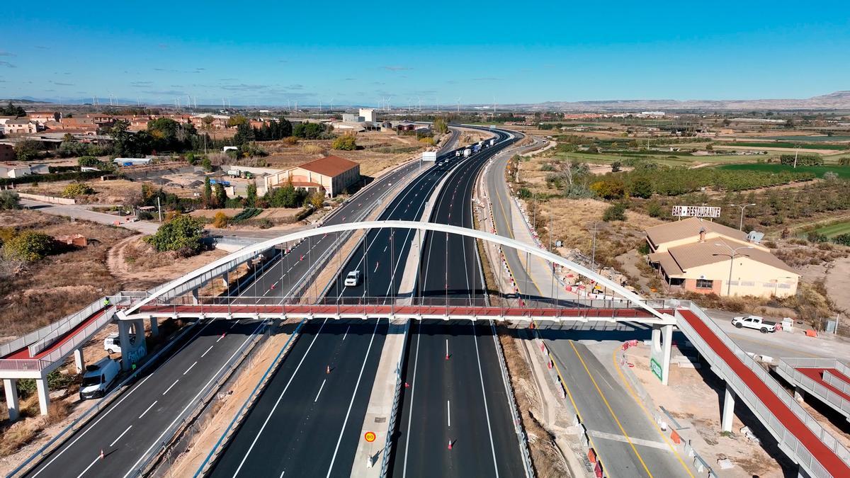 Puesta en servicio de la A-68 entre Gallur y Mallén con su apertura hasta Navarra