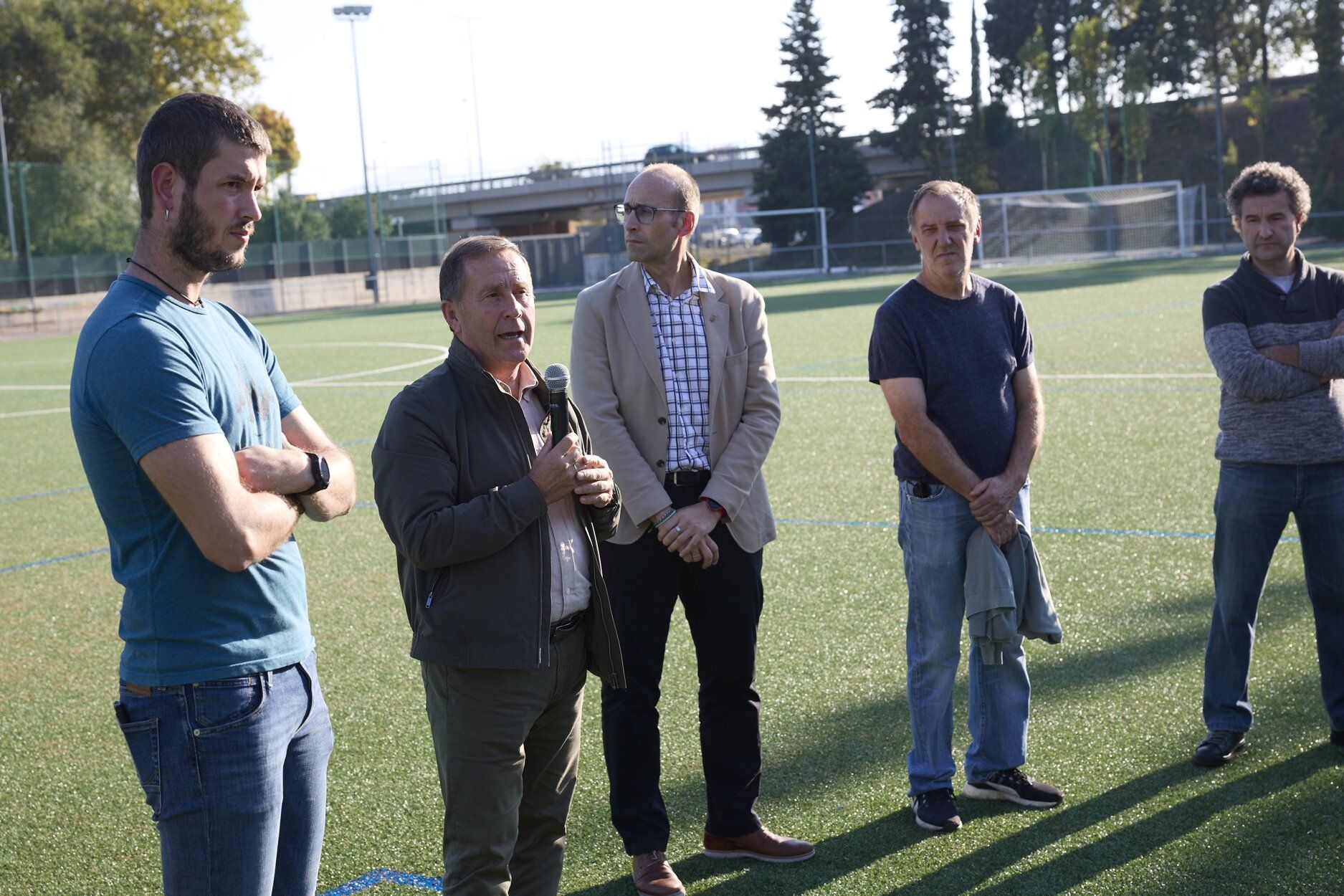 Fotos de la inauguración del campo de fútbol de Berriozar
