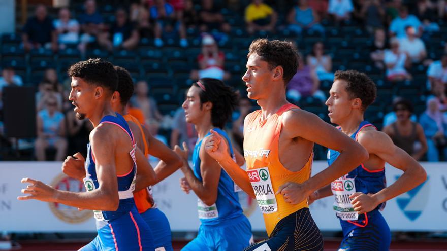 Martín Segurola, en la final del Europeo sub-23