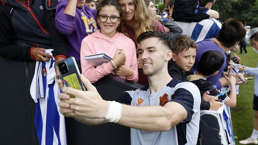 Las mejores imágenes del entrenamiento de la Real en Zubieta