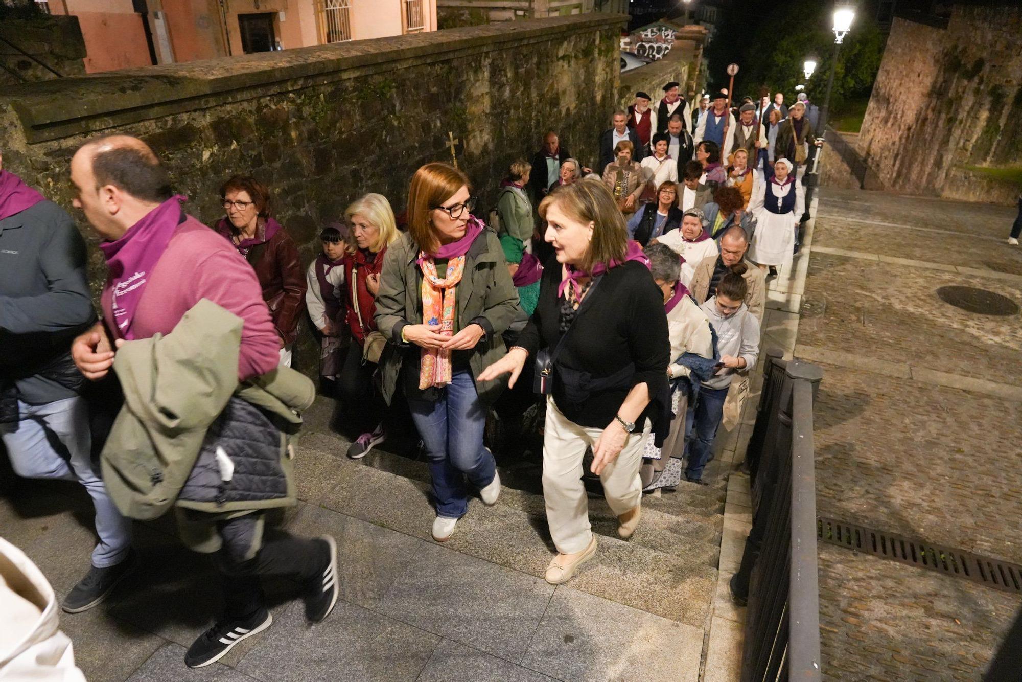 En imágenes: subida en romería a la Amatxu de Begoña