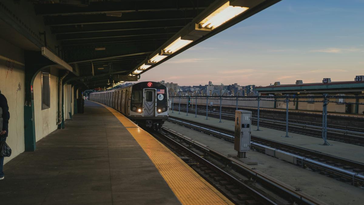 Imagen icónica del metro de Nueva York