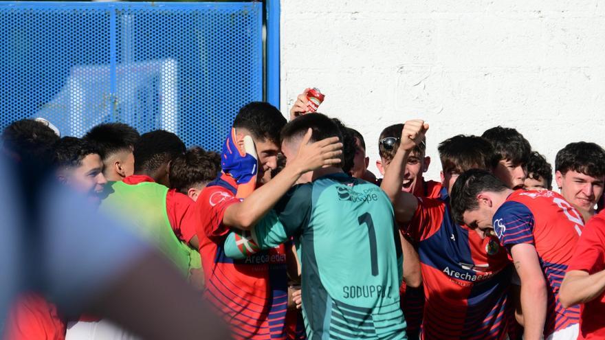 El Sodupe sella el 'play-off' de ascenso en un partido blindado por la policía