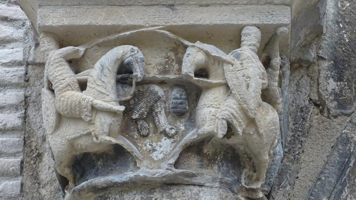 El capitel de Roldán y Ferragut en Estella