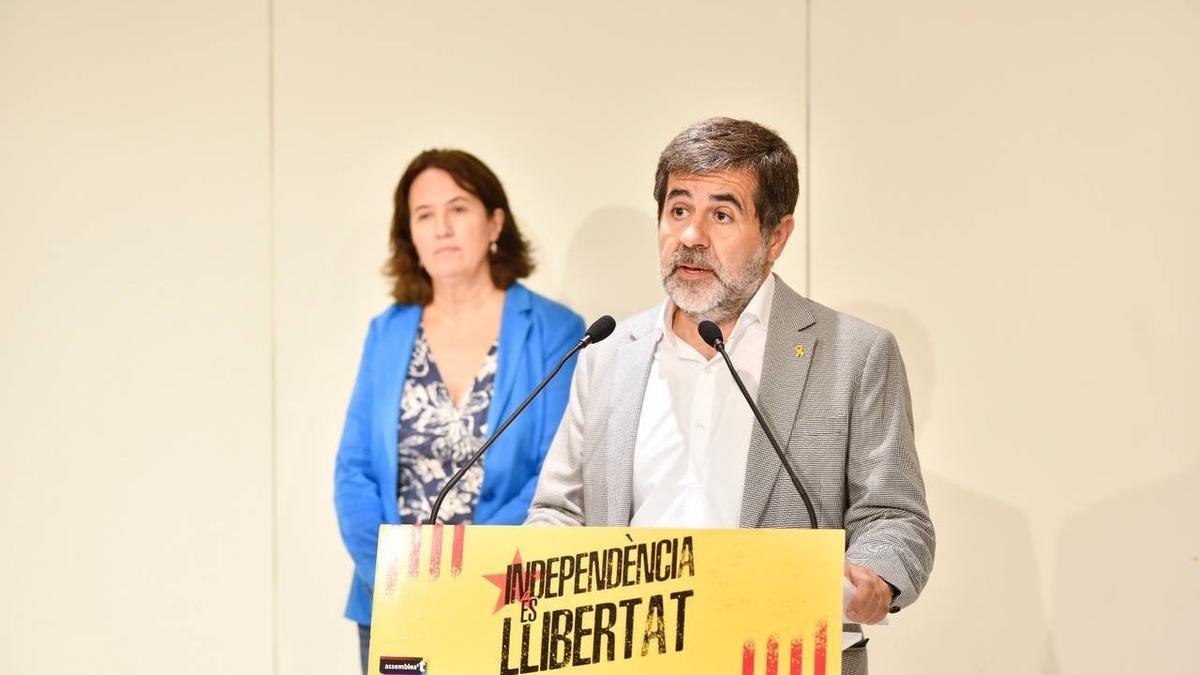 Jordi Sànchez y Elisenda Paluzie