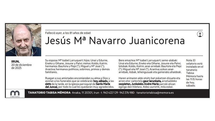 Jesús Mª Navarro Juanicorena