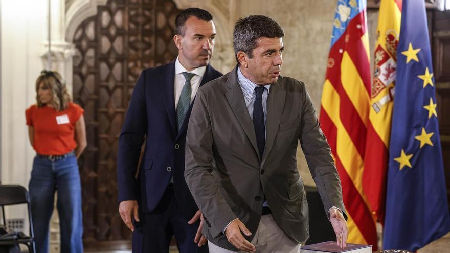 El PP valenciano apoya de forma unánime a Mompó como relevo de Mazón en el partido