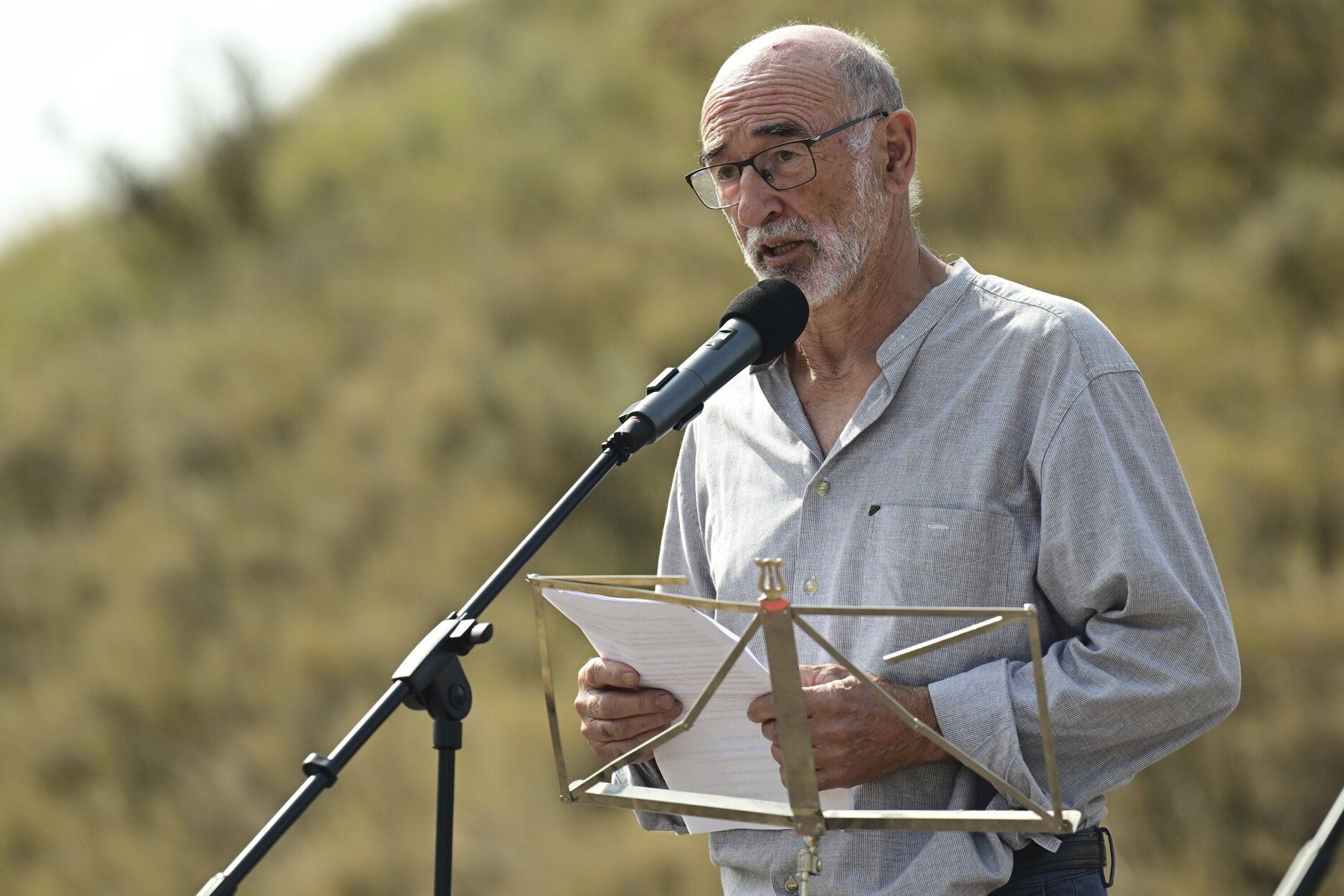 Fotos del homenaje en Ibero a las personas fusiladas durante el franquismo