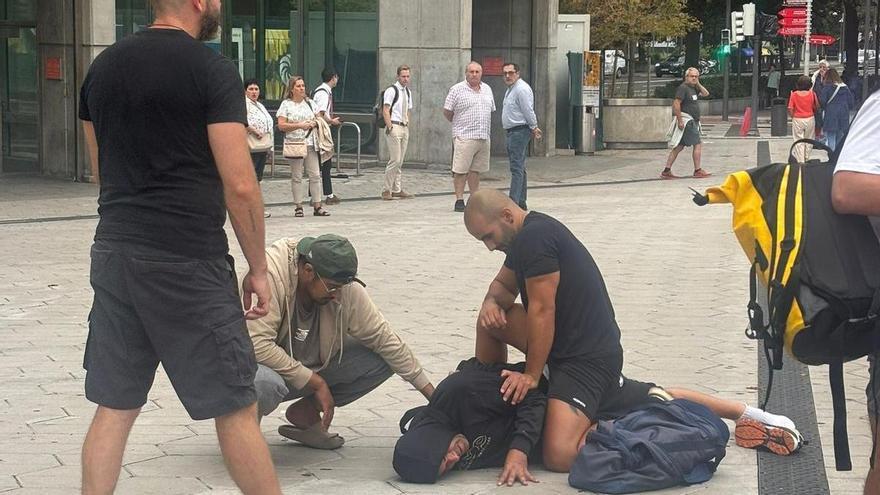 &quot;¡Al ladrón, al ladrón!&quot;: evitan un robo en la plaza de Bilbao Intermodal