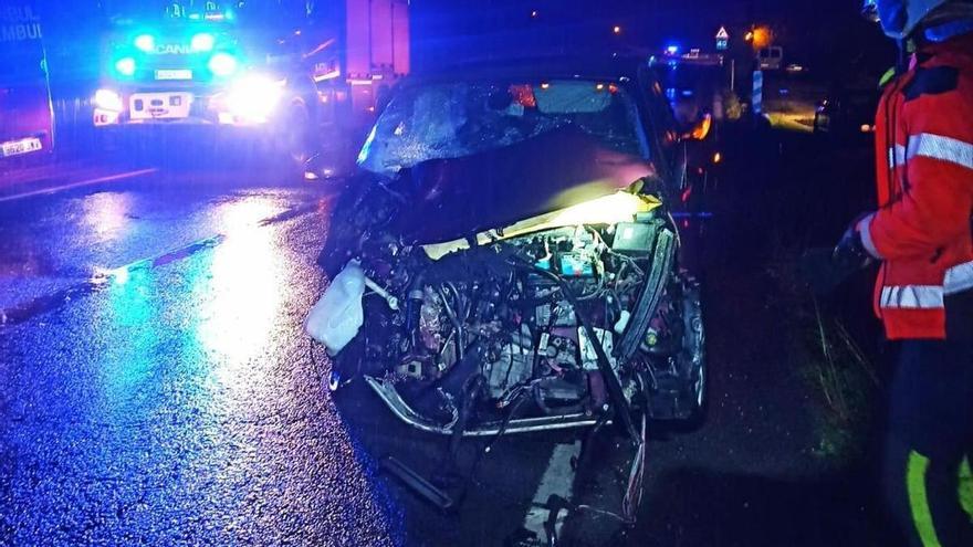 Un herido grave en accidente de tráfico en la N-121-B, en Baztan