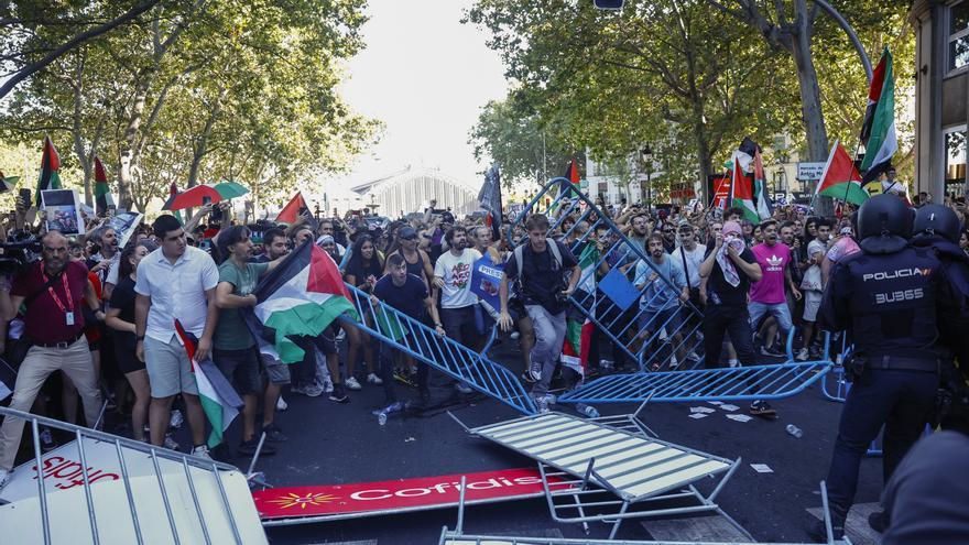 Las protestas propalestina obligan a suspender la última etapa de la Vuelta