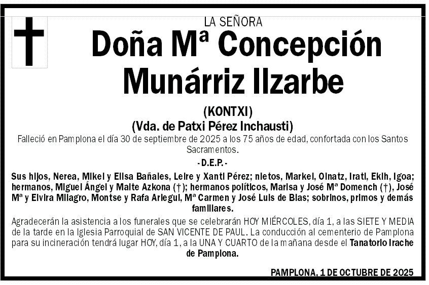 Mª Concepción Munárriz Ilzarbe