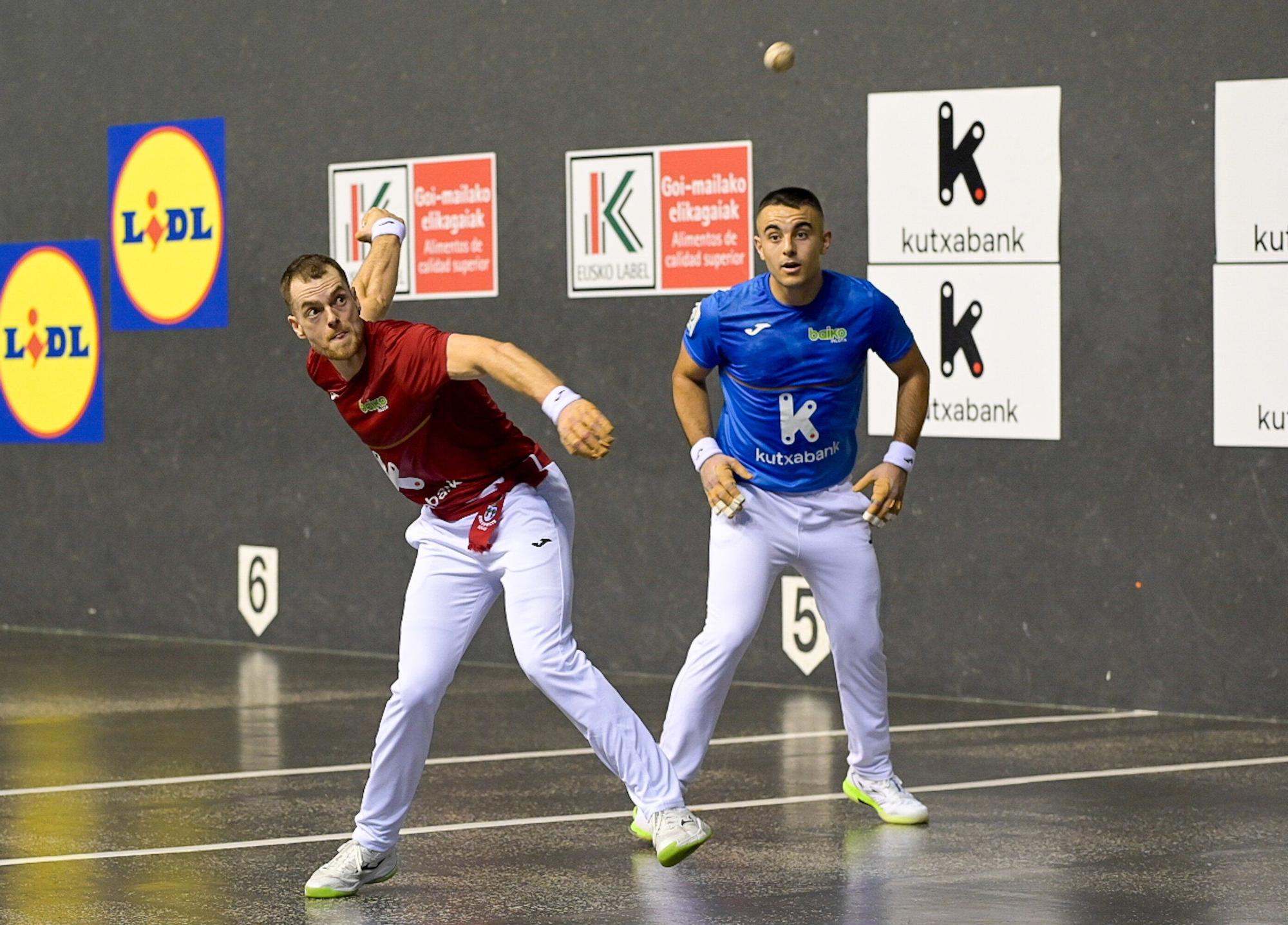 Larrazabal-Mariezkurrena II superan a Laso-Albisu en la tercera jornada del Campeonato de Parejas.
