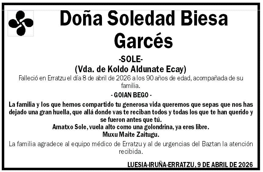 Soledad Biesa Garcés