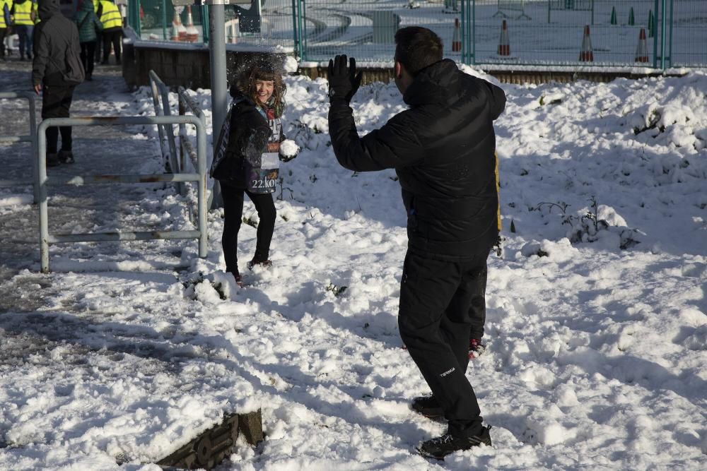 Imágenes de la nieve este sábado