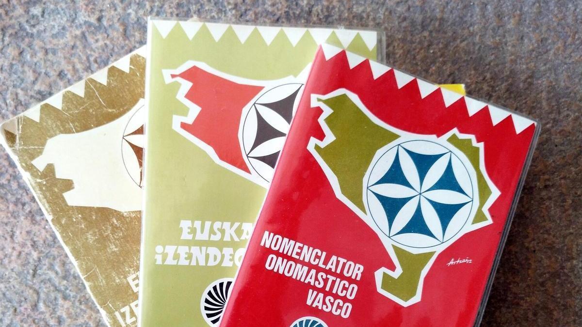 Publicaciones editadas en distintos periodos del Nomenclator Onomástico Vasco Euskal Izendegia.