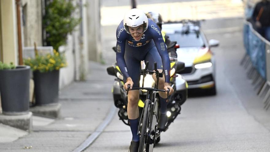 Notable Eñaut Urkaregi en la crono del Europeo júnior