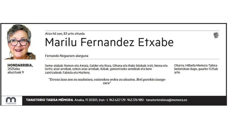 MARILU FERNANDEZ ETXABE