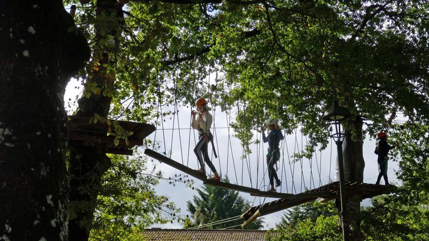 El parque de aventura Beigorri y la estación de servicios ciclistas de Lekunberri en  marcha para  Semana Santa