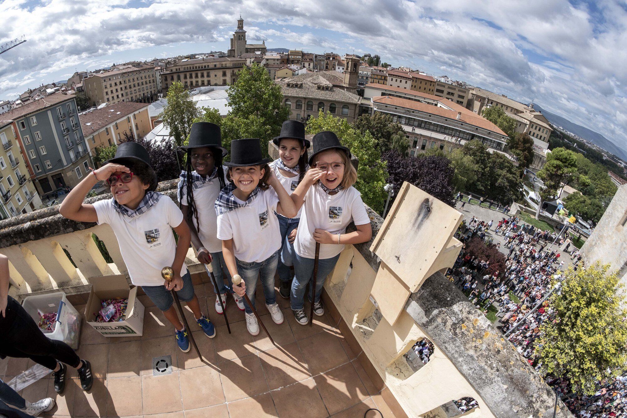 Protagonistas del cohete de San Fermín Txikito a lo largo de los años