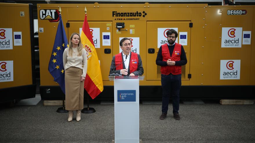 El Estado español envía seis generadores eléctricos a Ucrania para abastecer a más de 14.000 personas