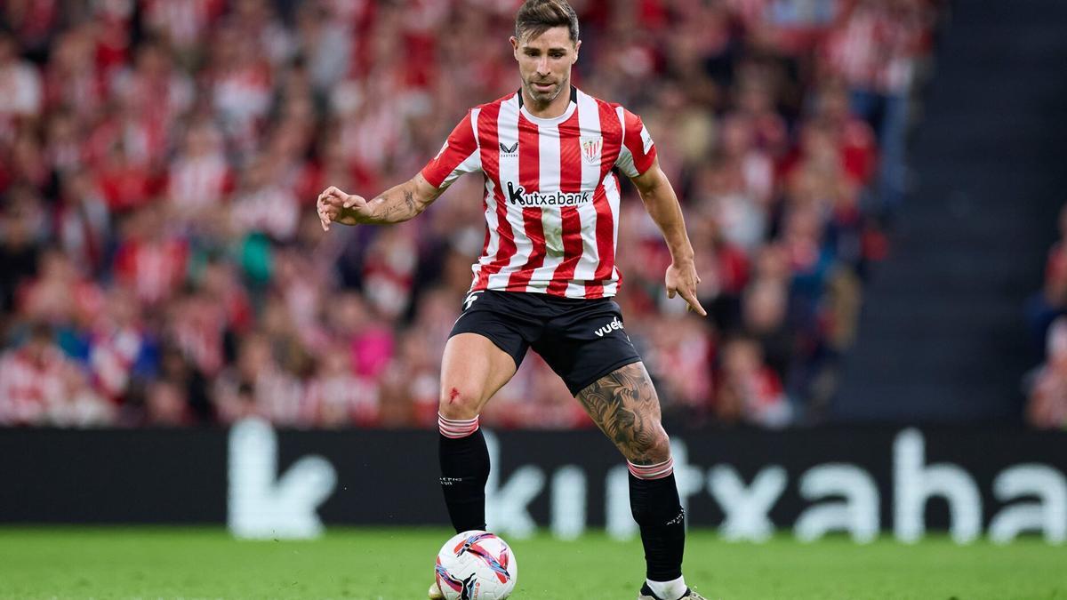 El jugador del Athletic, Yeray Álvarez, durante un partido de la pasada temporada