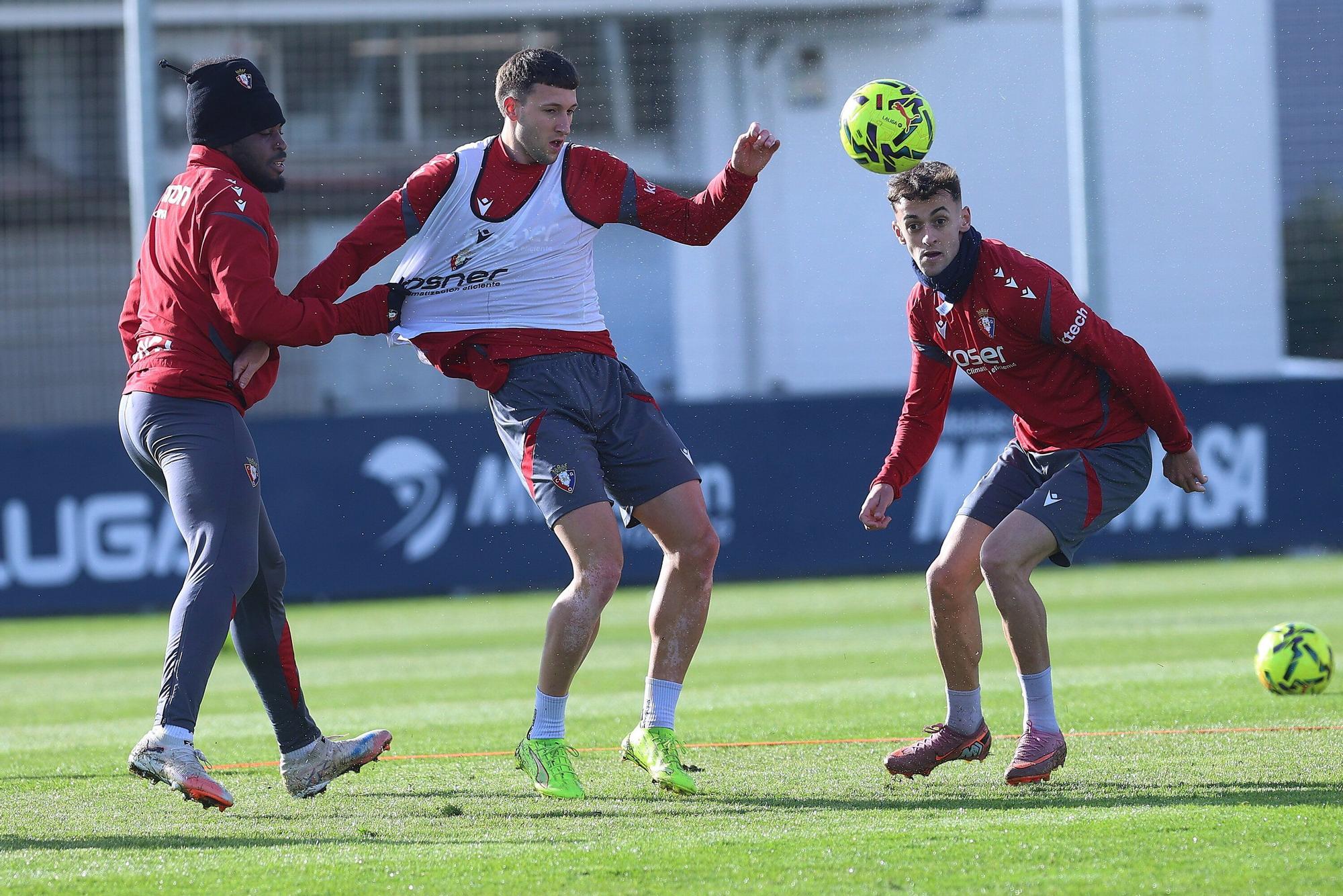 Fotos del entrenamiento de Osasuna de este 3 de diciembre