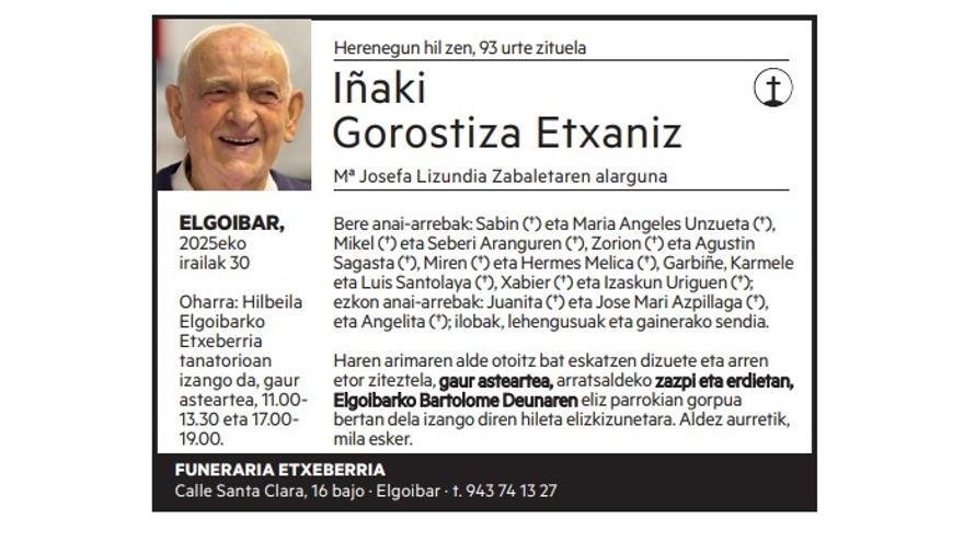 Iñaki Gorostiza Etxaniz