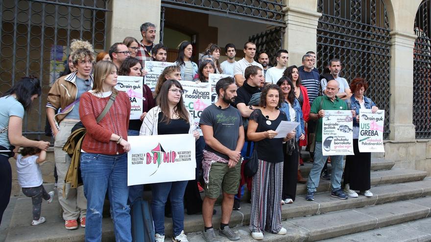 Casi 700 docentes navarros llaman a la huelga en favor de la paz en Palestina