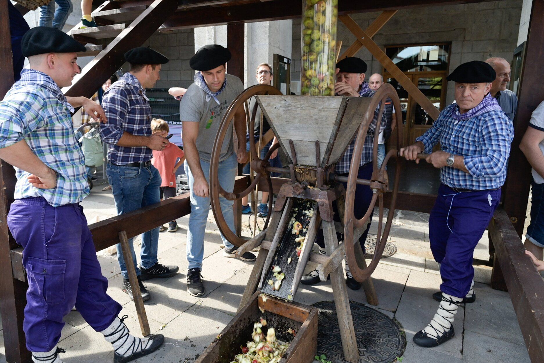 Feria de la cosecha de la manzana en Astigarraga.