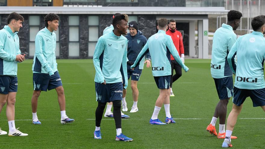 En imágenes: último entrenamiento del año del Athletic