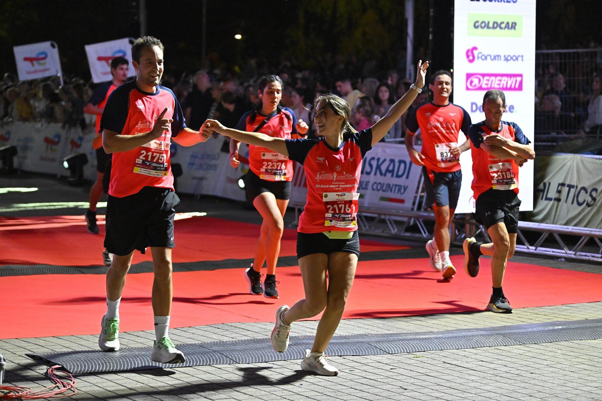 El Bilbao Night Marathon, en imágenes