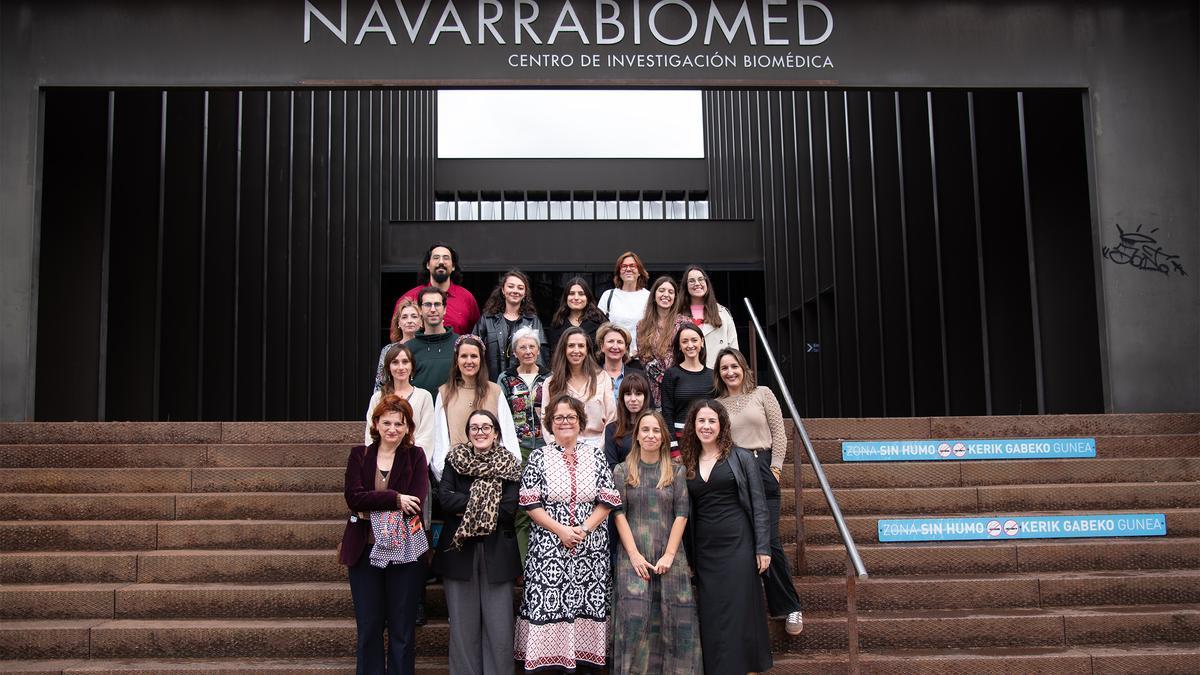 Miembros del consorcio MAG-SUDOE durante la reunión de lanzamiento del proyecto en Navarrabiomed.