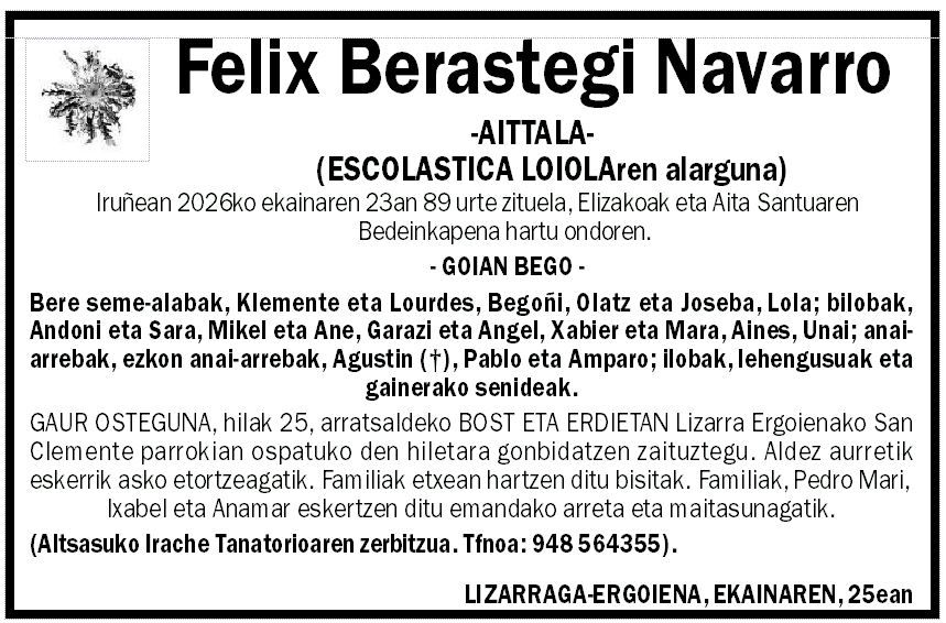 Felix Berastegi Navarro