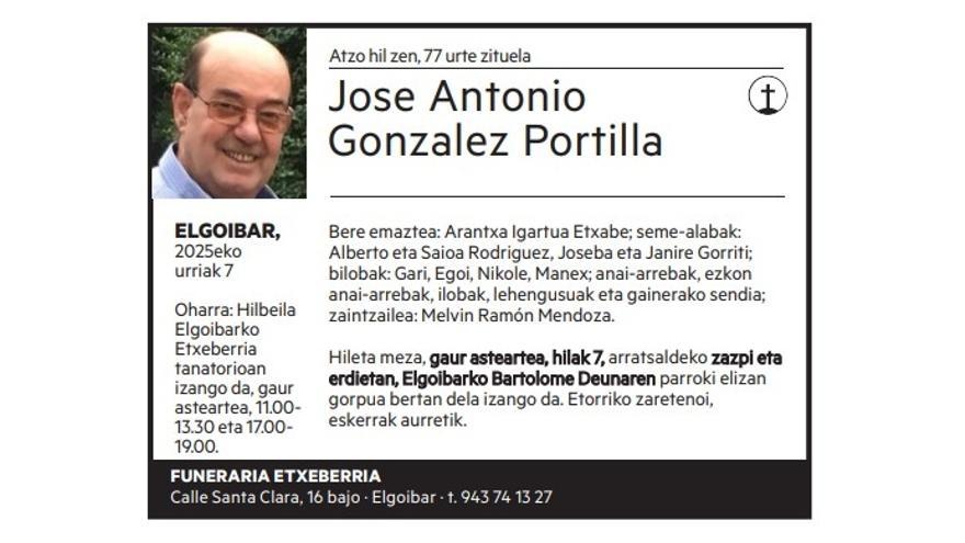 Jose Antonio Gonzalez Portilla