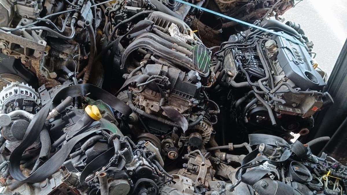 Algunos de los motores interceptados