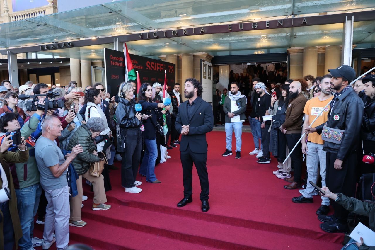 La solidaridad con Palestina llena las calles de Donostia