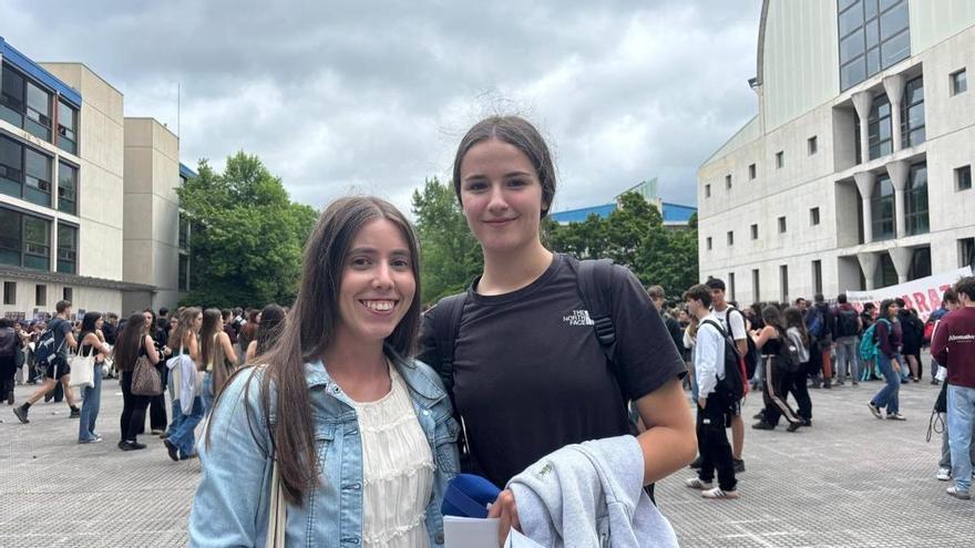 Testimonios de estudiantes el primer día de la PAU en Navarra