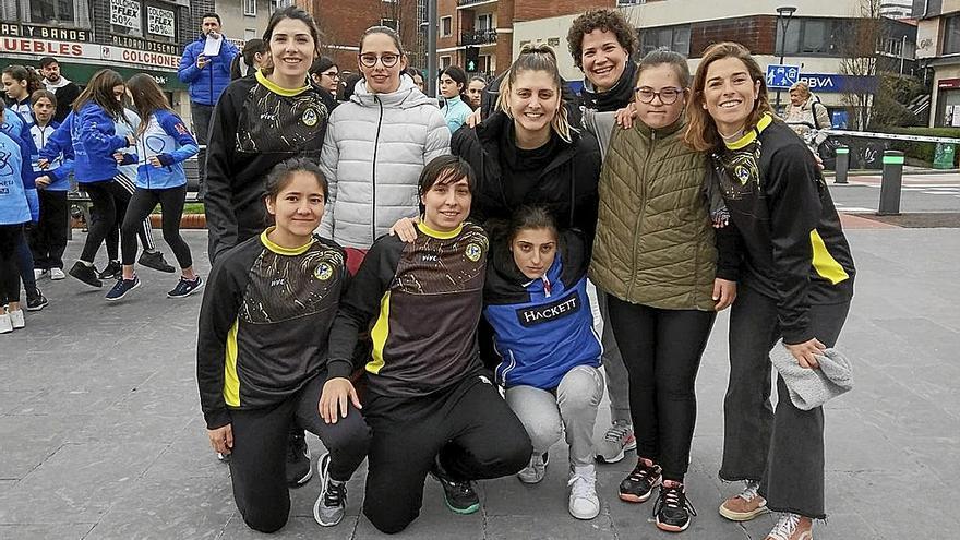 Deportistas del club de fútbol sala Leioa Ibaraki AFT compitieron en las pruebas.