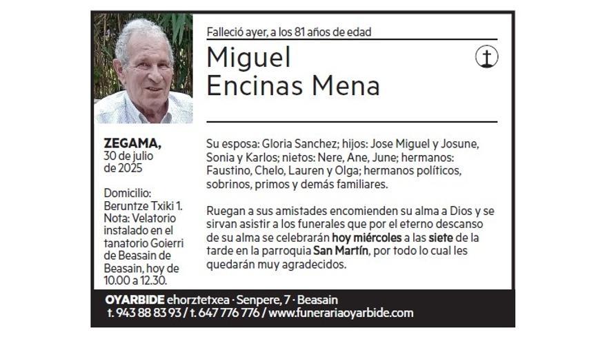 MIGUEL ENCINAS MENA