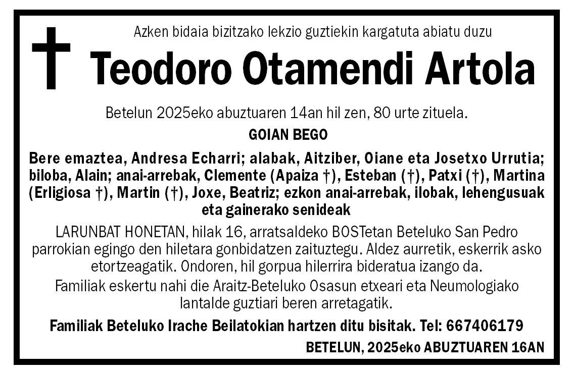Teodoro Otamendi Artola