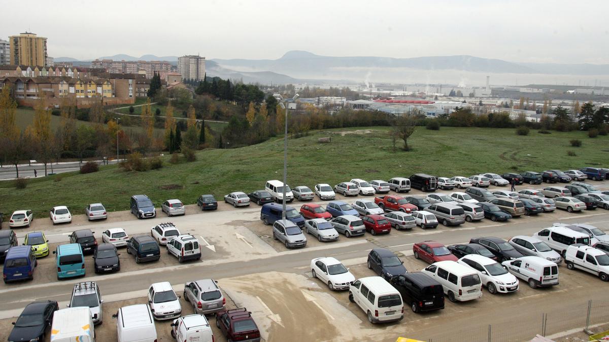 Parcela verde donde irá el futuro bosque.