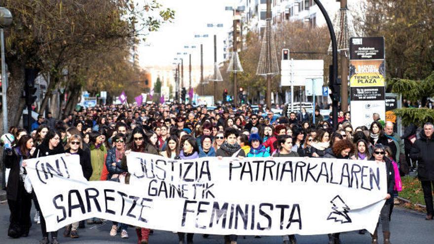 Varios miles de personas marchan contra la &quot;justicia patriarcal&quot; en Euskadi