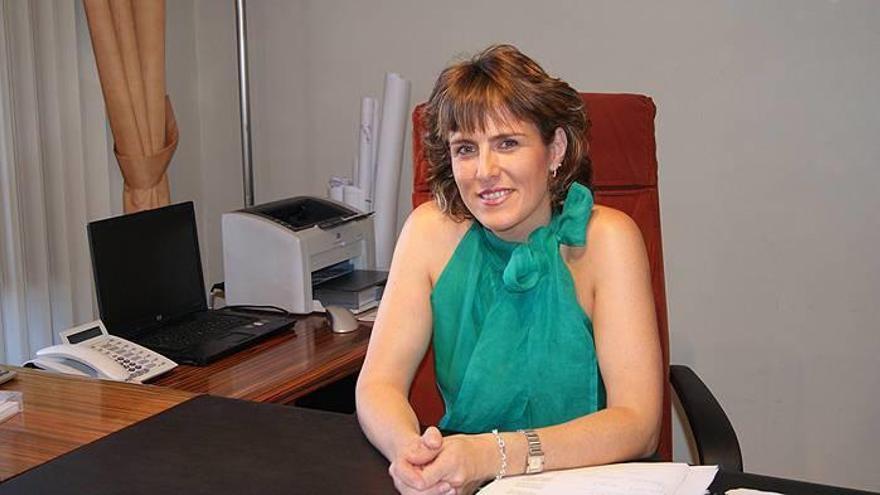 Cristina Sota Pernaut, en su despacho del ayuntamiento tafallés.