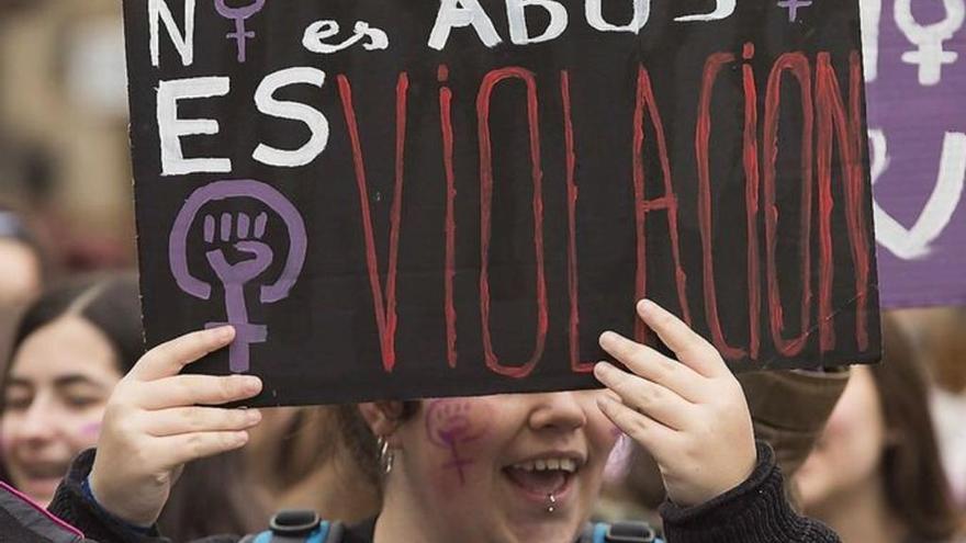 Imagen de una manifestación contra la sentencia de &#039;la manada&#039;.