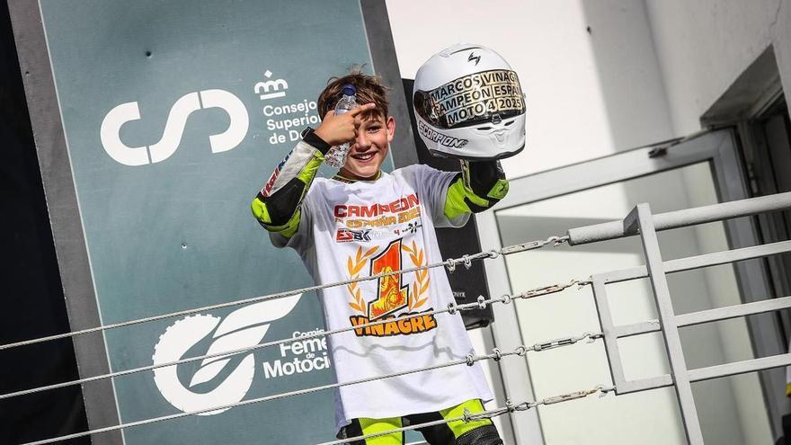 El alavés Marcos Vinagre, campeón de España de Moto 4