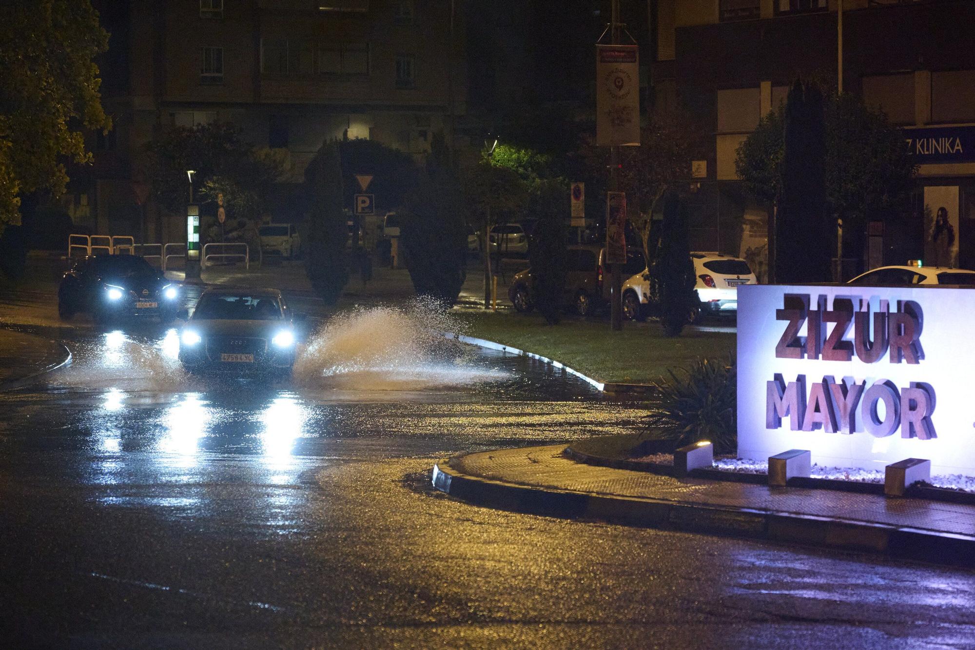Tormenta en Pamplona y la Comarca