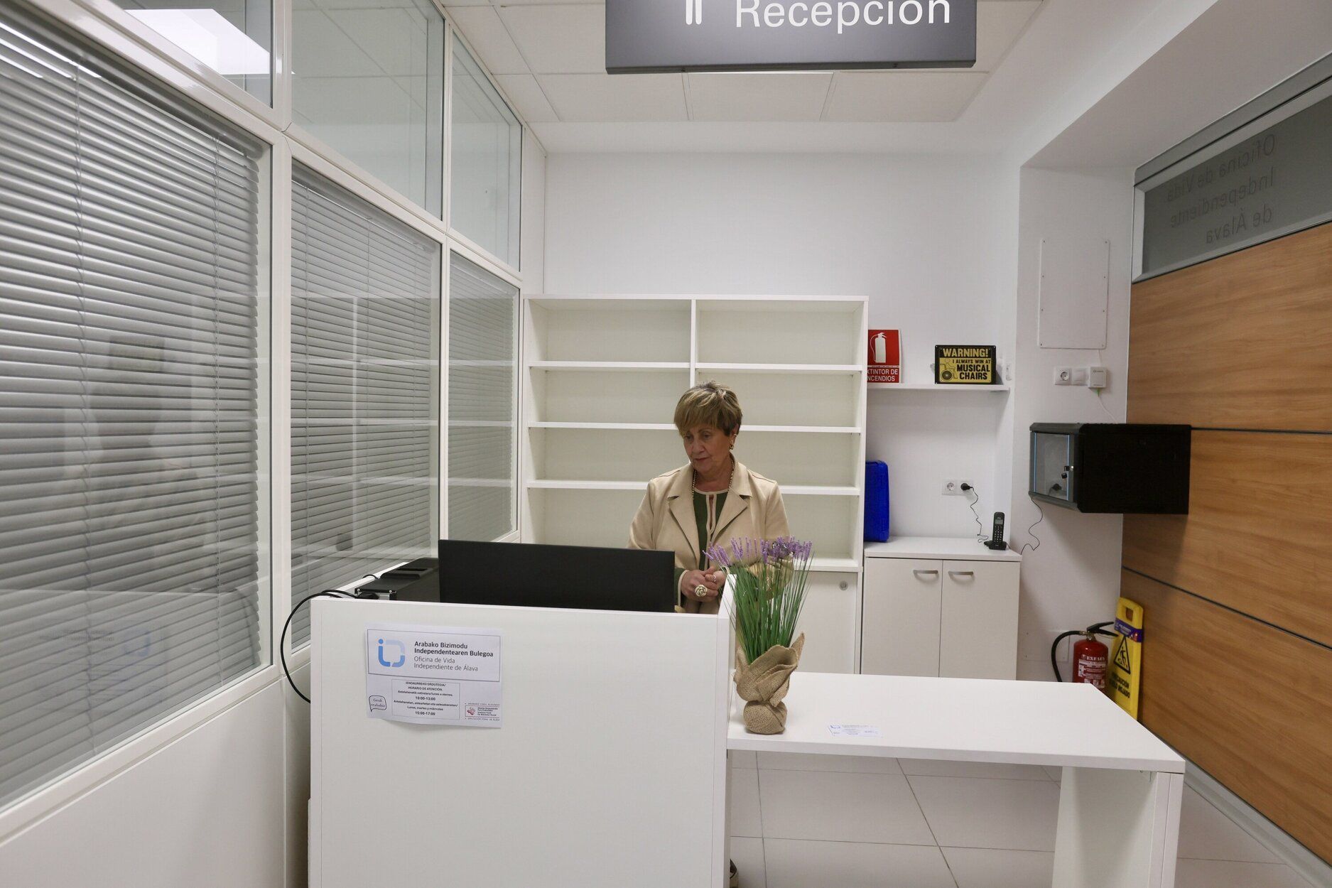 Recepción de la Oficina de Vida Independiente (OVI).