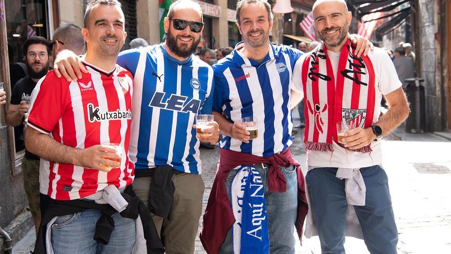 Hermandad entre aficiones antes del derbi